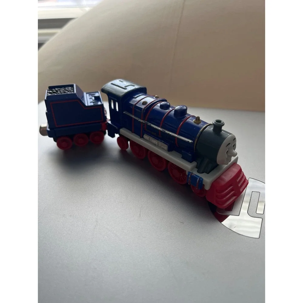Thomas & Friends Take Along Hank Diecast Metal Engine /Tender Mattel 2009 Blue